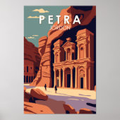 Petra Jordan Travel Art  Poster (Voorkant)