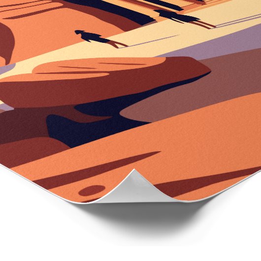 Petra Jordan Travel Art  Poster (Hoek)