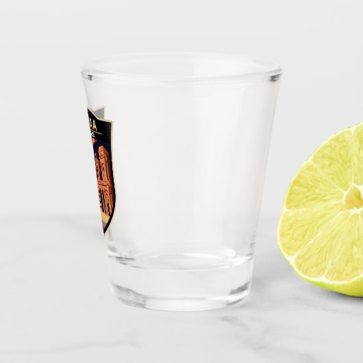 Petra Jordan Travel Art  Shot Glas (Rechts)