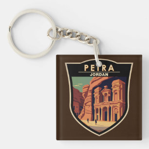 Petra Jordan Travel Art  Sleutelhanger