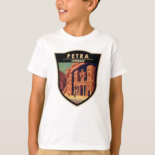 Petra Jordan Travel Art  T-shirt (Voorkant)