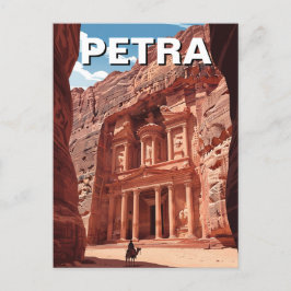 Petra Jordan Travel Briefkaart