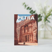 Petra Jordan Travel Briefkaart (Staand voorkant)