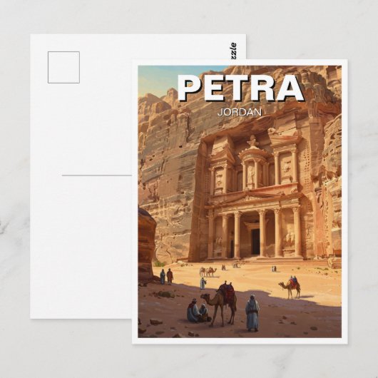 Petra Jordan Travel Briefkaart (Voorkant / Achterkant)
