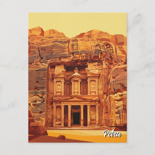 Petra Jordan Travel Briefkaart (Voorkant)