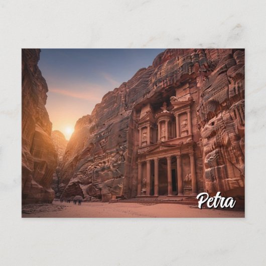 Petra Jordan Travel Briefkaart (Voorkant)