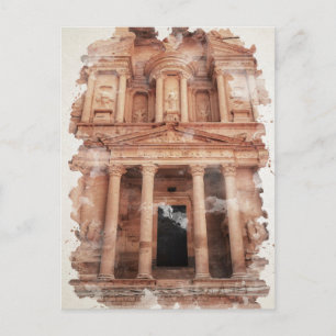 Petra Jordan Waterverf Art Briefkaart