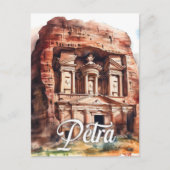 Petra Jordan Waterverf Schilderij Reizen Briefkaart (Voorkant)
