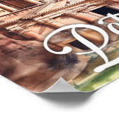 Petra Jordan Waterverf Schilderij Reizen Poster (Hoek)