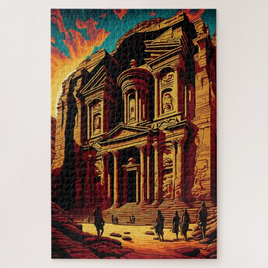 Petra Jordan Wonders of the World Pop Art Adult Legpuzzel (Verticaal)