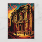 Petra Jordan Wonders of the World Pop Art Briefkaart (Voorkant)