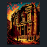 Petra Jordan Wonders of the World Pop Art Poster<br><div class="desc">Een artistieke kunstvertegenwoordiging van Petra Jordan, vier de schoonheid van een van de zeven wonderen van de wereld met deze levendige en kleurrijke kunstvoorstelling van de pop van Petra in Jordanië. Deze afdruk is ideaal voor het versieren van je huis of kantoor, en zal je elke keer naar de verbluffende...</div>