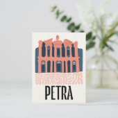 Petra Jordania abstracte reizen bloemsierkunst Briefkaart (Staand voorkant)