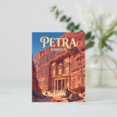 Petra Jordanië Briefkaart (Staand voorkant)
