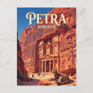 Petra Jordanië Briefkaart