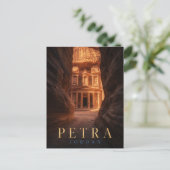Petra Jordanië De Schatkist REALMS Briefkaart (Staand voorkant)
