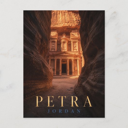 Petra Jordanië De Schatkist REALMS Briefkaart (Voorkant)