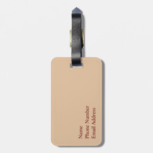 Petra, Jordanië: Het klooster Bagagelabel (Achterkant verticaal)