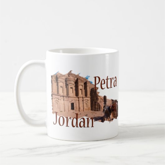 Petra, Jordanië: Het klooster Koffiemok (Links)