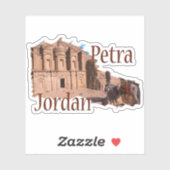 Petra, Jordanië: Het klooster Sticker (Vel)