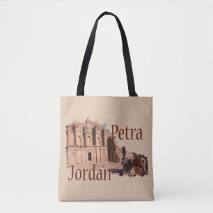 Petra, Jordanië: Het klooster Tote Bag