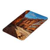 Petra, Jordanië: Iconische Red Rock Tempel Magneet (Linkerzijde)