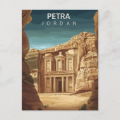 Petra Jordanië Oude Rozenstad Al-Khazneh Briefkaart (Voorkant)