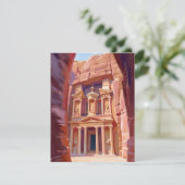 Petra Jordanië Reis Schilder Kaart (Staand voorkant)