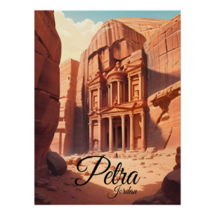 Petra Jordanië Reisposter Perfect Poster