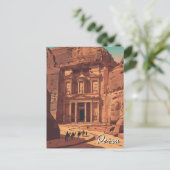 Petra Jordanië Reizen Briefkaart (Staand voorkant)
