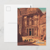 Petra Jordanië Reizen Briefkaart (Voorkant / Achterkant)