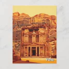 Petra Jordanië Reizen Briefkaart