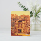 Petra Jordanië Reizen Briefkaart (Staand voorkant)