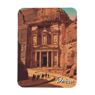 Petra Jordanië Reizen Magneet