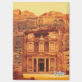 Petra Jordanië Reizen Magneet