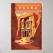 Petra, Jordanië, Reizen Poster (Voorkant)