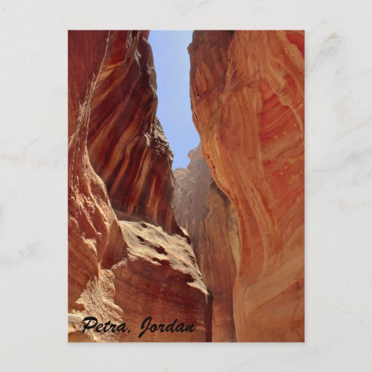 Petra, Jordanië, slot canyon Briefkaart (Voorkant)