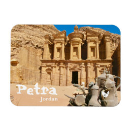 Petra klooster in Jordan magnet door Velvet Escape Magneet