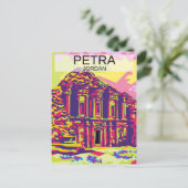 Petra monument van Jordanië Briefkaart (Staand voorkant)