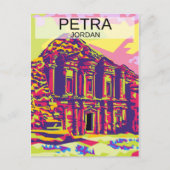 Petra monument van Jordanië Briefkaart (Voorkant)