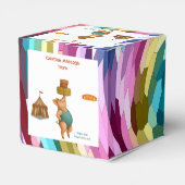 Petra pig balancing act bedankdoosjes (Achterkant)