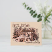 Petra: Roos Red City Briefkaart (Staand voorkant)