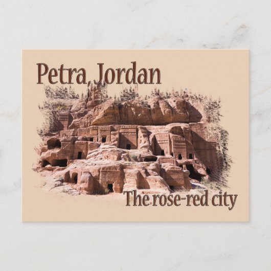 Petra: Roos Red City Briefkaart (Voorkant)