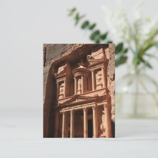 petra schat khazneh briefkaart (Staand voorkant)