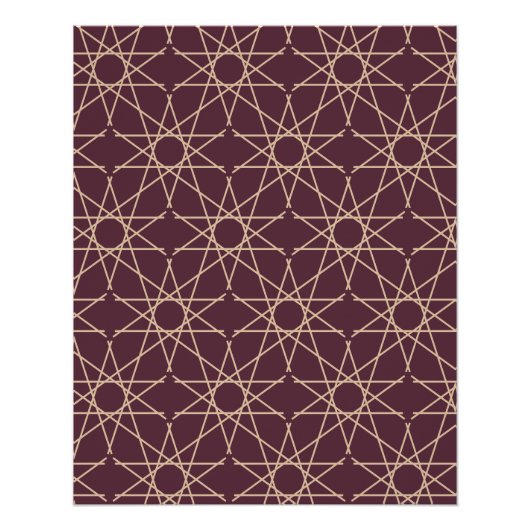 Petra schemering geometrie perfect poster (Voorkant)