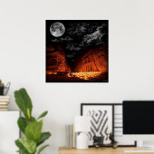 Petra Super Moon Poster (Thuiskantoor)