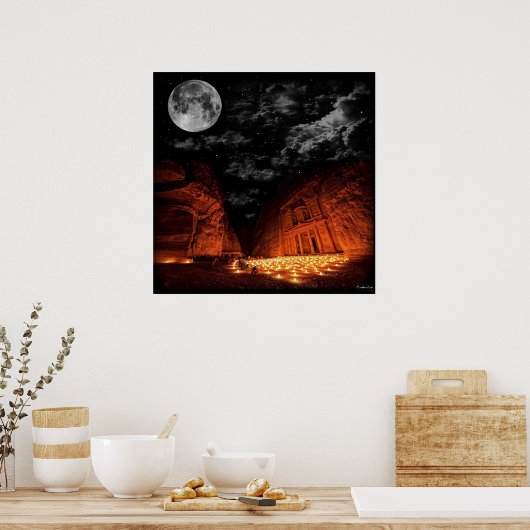 Petra Super Moon Poster (Keuken)