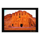 Petra Tombs Foto Afdruk (Voorkant)