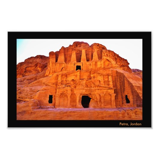 Petra Tombs Foto Afdruk (Voorkant)