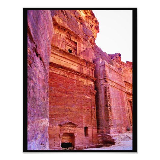 Petra Tombs Foto Afdruk (Voorkant)